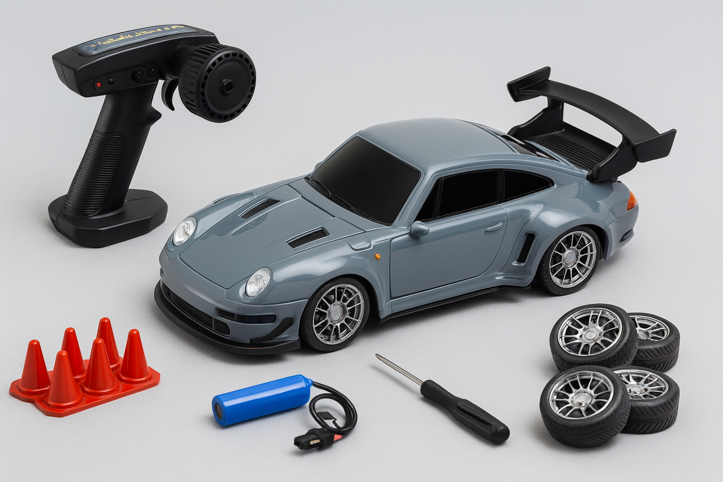 DRFTX SlideMaster β Pro 1:24 RC Drift Car (4WD + LED)